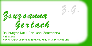 zsuzsanna gerlach business card